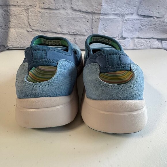 Dansko Emmy Blue Suede Mary Jane Flats Size 38 - Picture 10 of 14